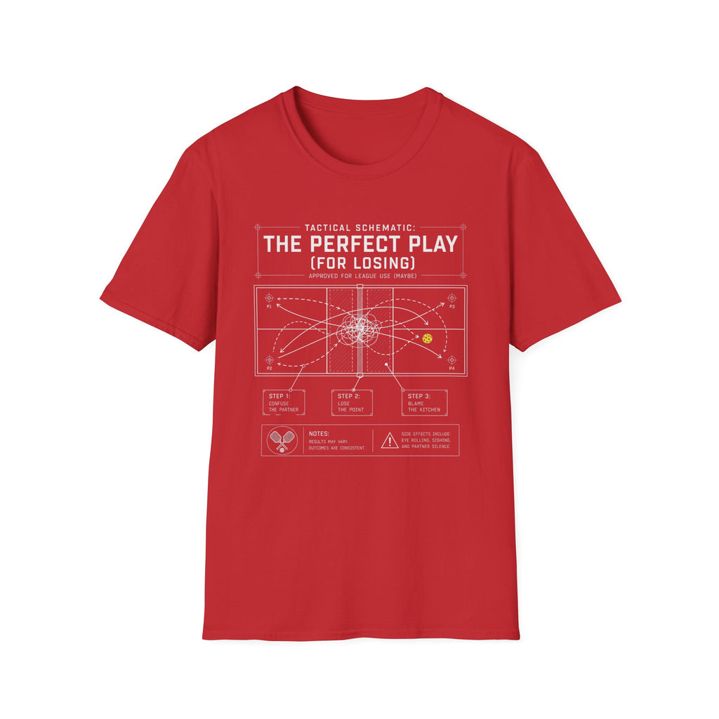 'The Perfect Play (For Losing)' Tactical Pickleball Shirt