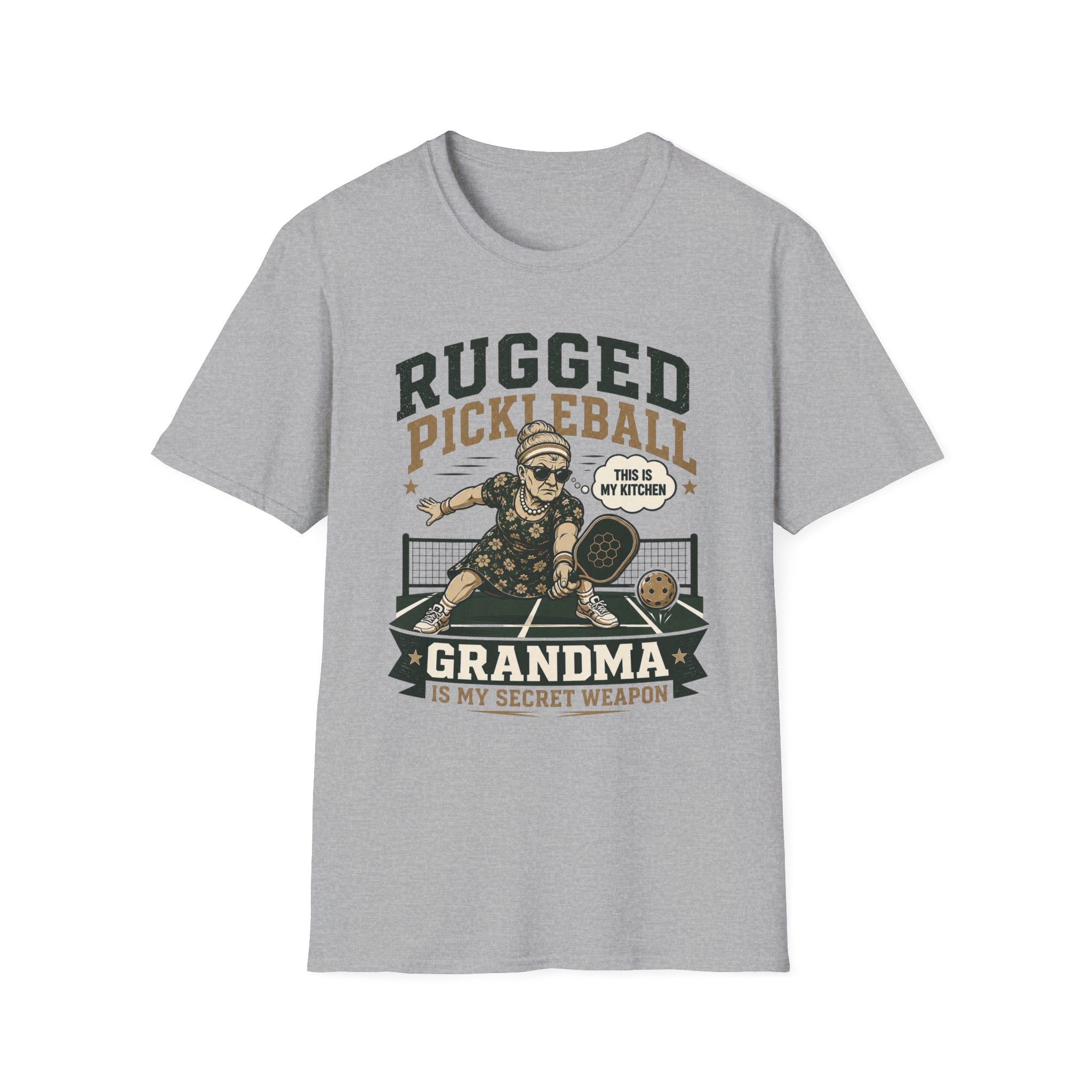 “Grandma Is My Secret Weapon” - Rugged Pickleball Grandma T-Shirt