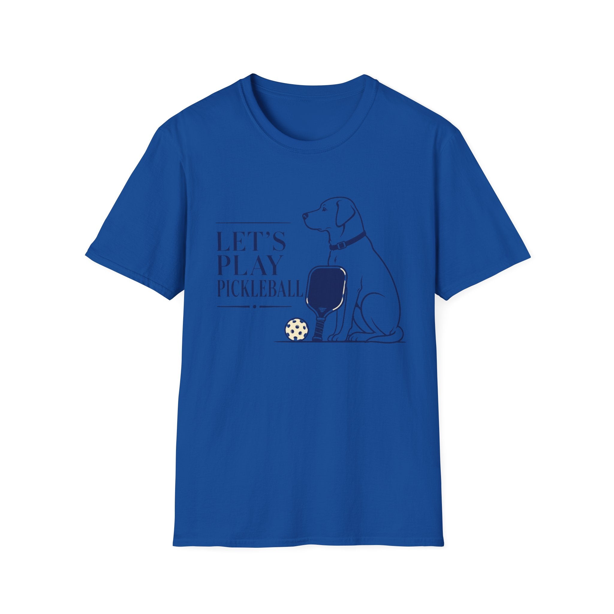 Pickleball Dog T-Shirt - "Let’s Play Pickleball"