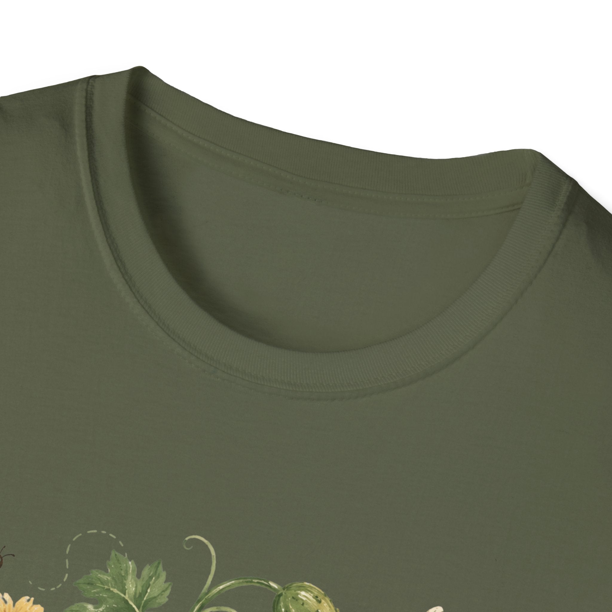 Pickleball Floral Paddle T-Shirt — Retro Garden Pickleball Design