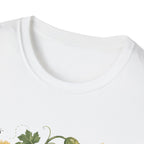 Pickleball Floral Paddle T-Shirt — Retro Garden Pickleball Design