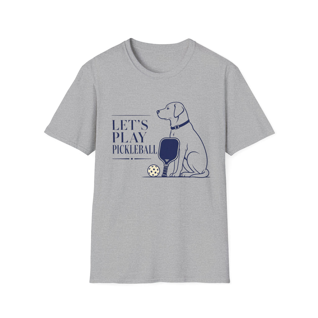Pickleball Dog T-Shirt - "Let’s Play Pickleball"