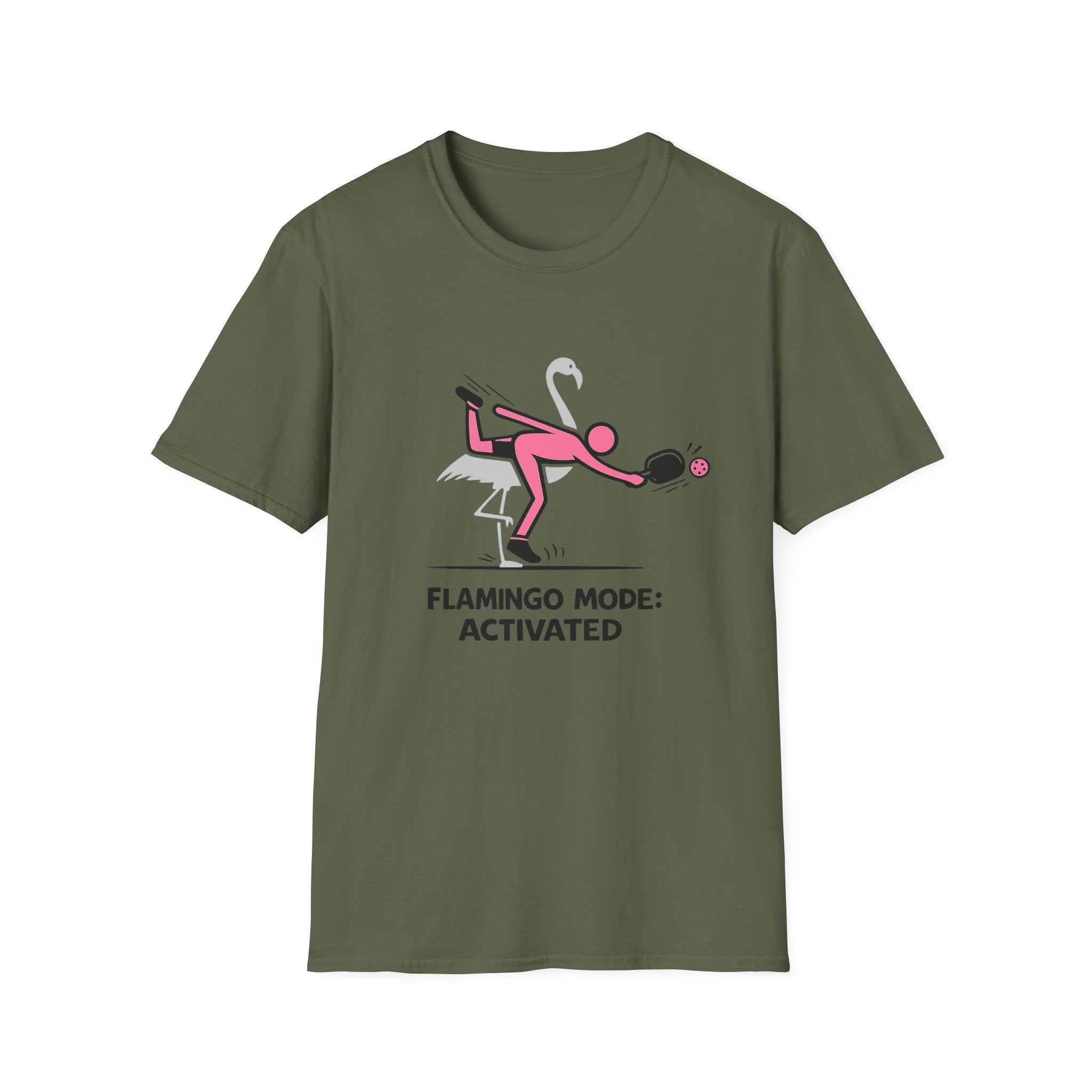 "Flamingo Mode: Activated" Pickleball Graphic Tee