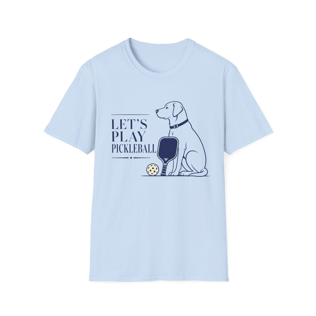 Pickleball Dog T-Shirt - "Let’s Play Pickleball"