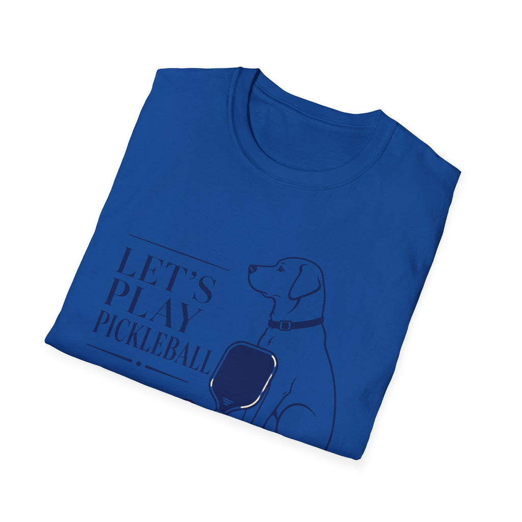 Pickleball Dog T-Shirt - "Let’s Play Pickleball"