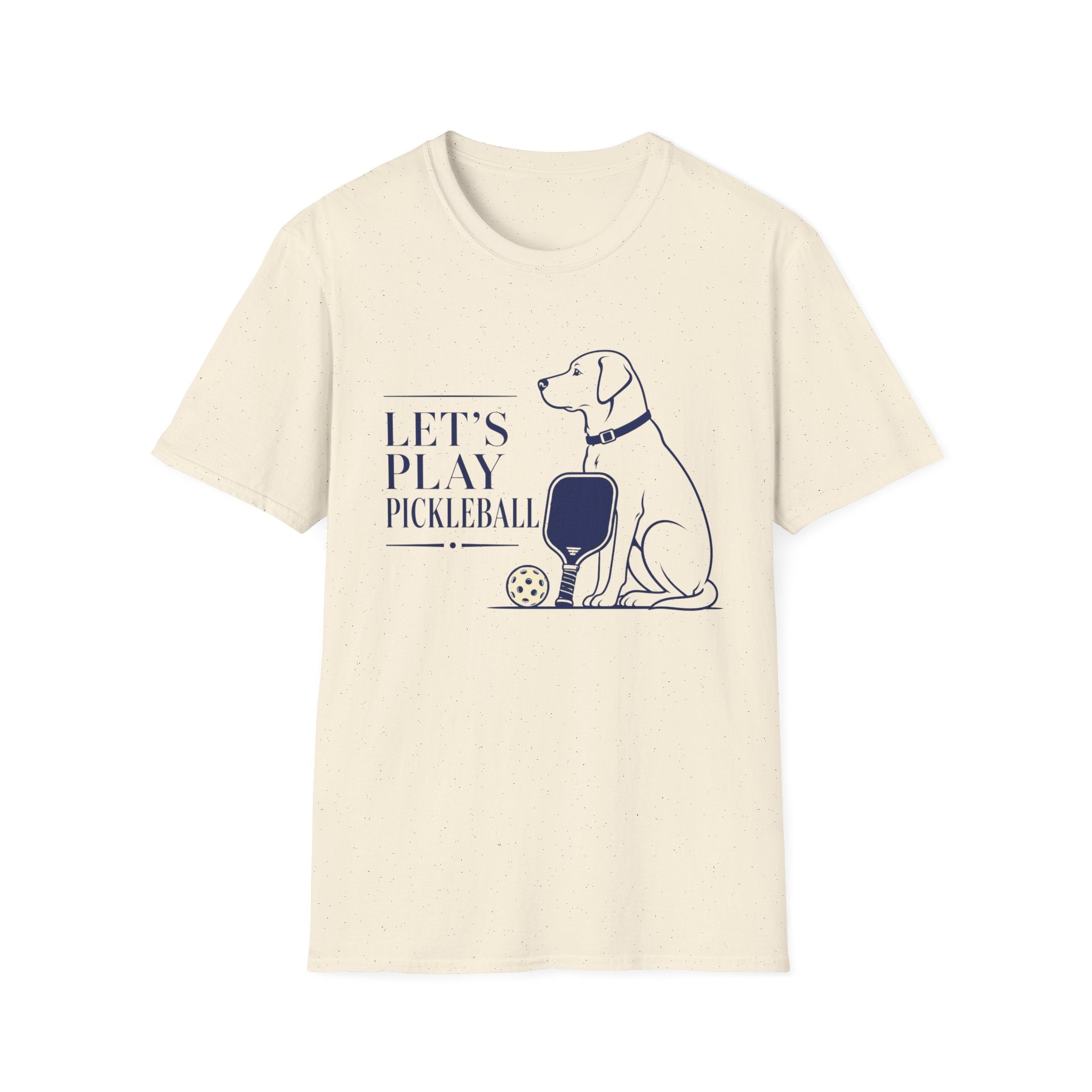 Pickleball Dog T-Shirt - "Let’s Play Pickleball"