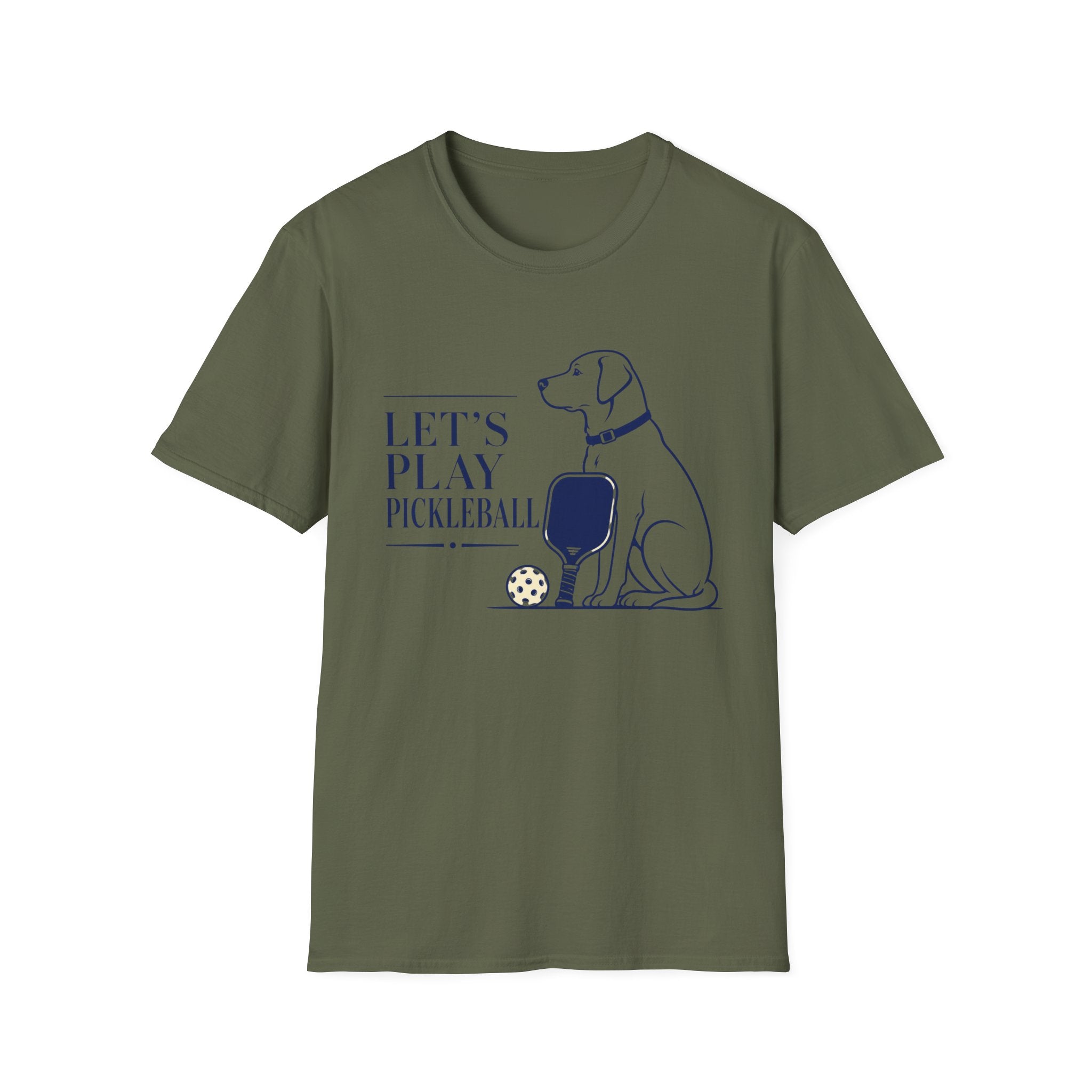 Pickleball Dog T-Shirt - "Let’s Play Pickleball"