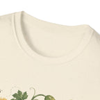 Pickleball Floral Paddle T-Shirt — Retro Garden Pickleball Design