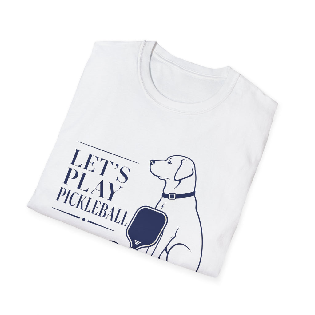 Pickleball Dog T-Shirt - "Let’s Play Pickleball"
