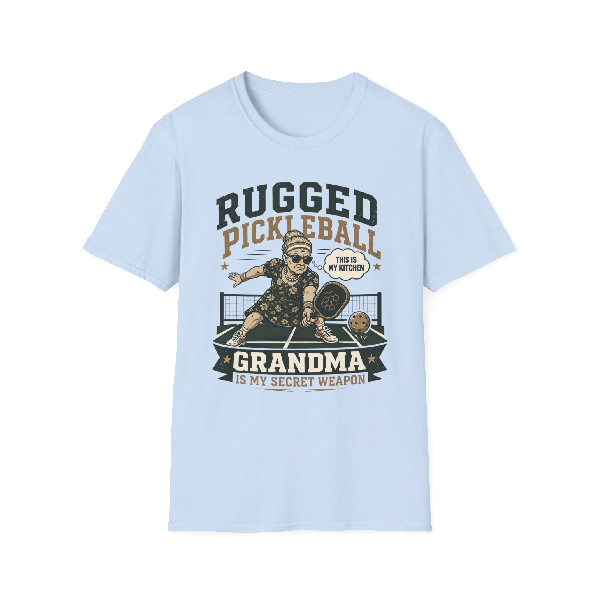 “Grandma Is My Secret Weapon” - Rugged Pickleball Grandma T-Shirt