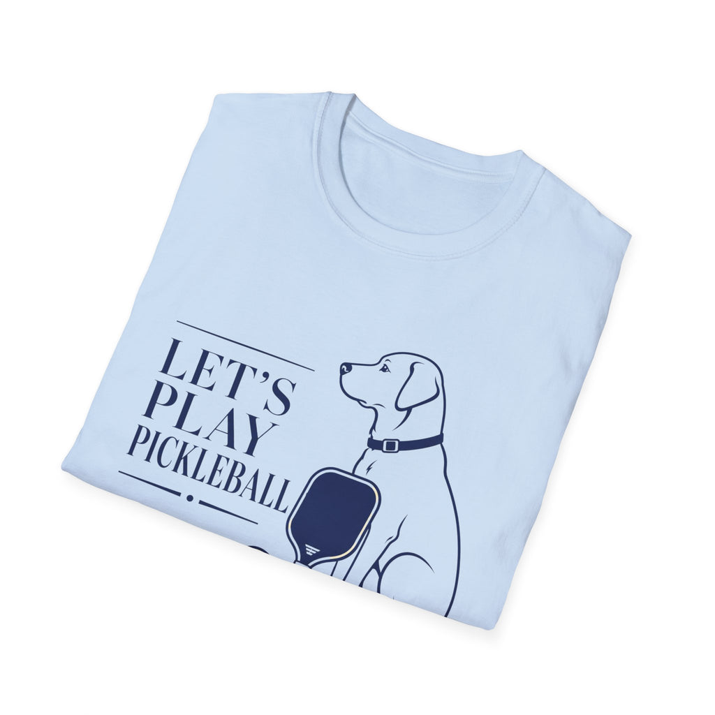 Pickleball Dog T-Shirt - "Let’s Play Pickleball"