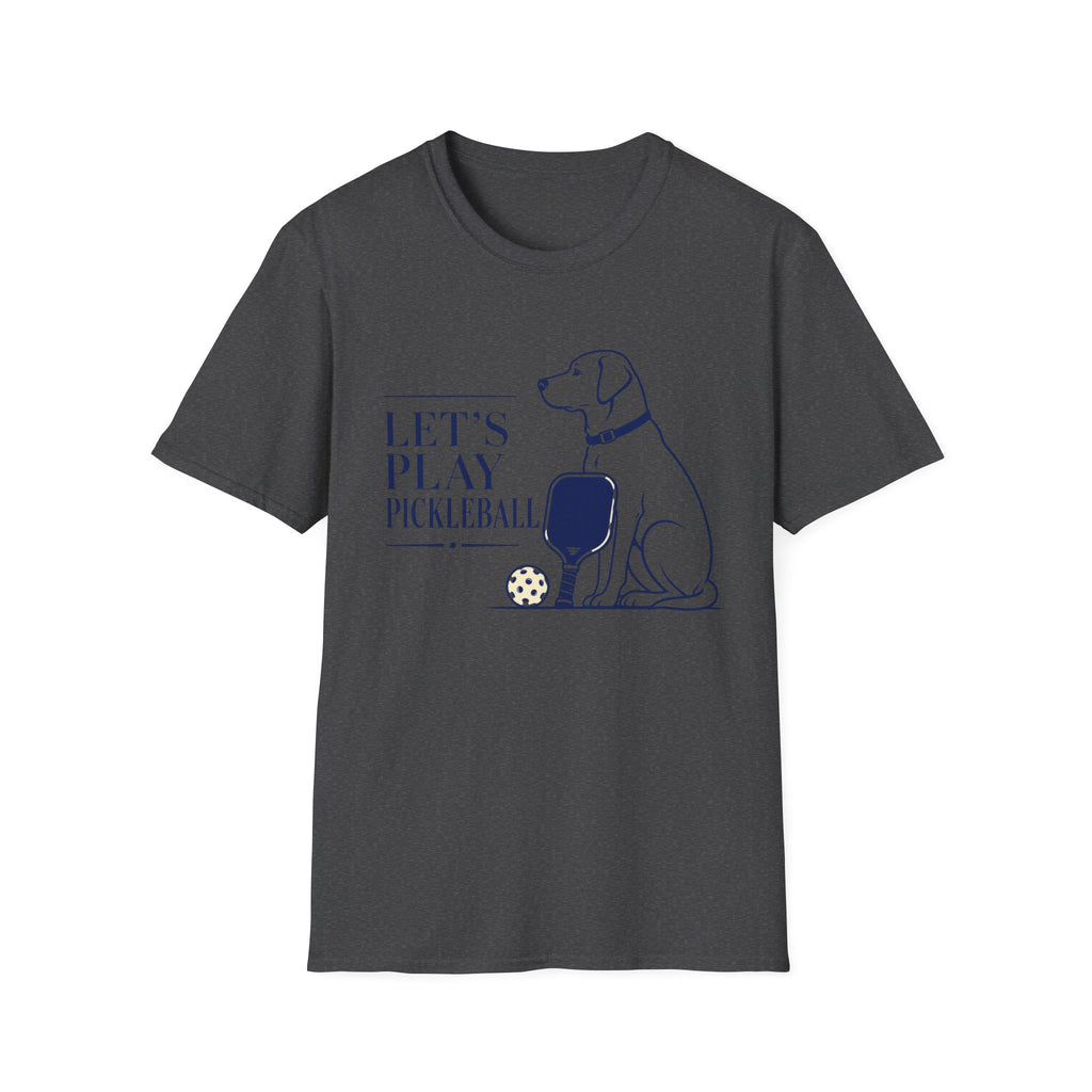 Pickleball Dog T-Shirt - "Let’s Play Pickleball"