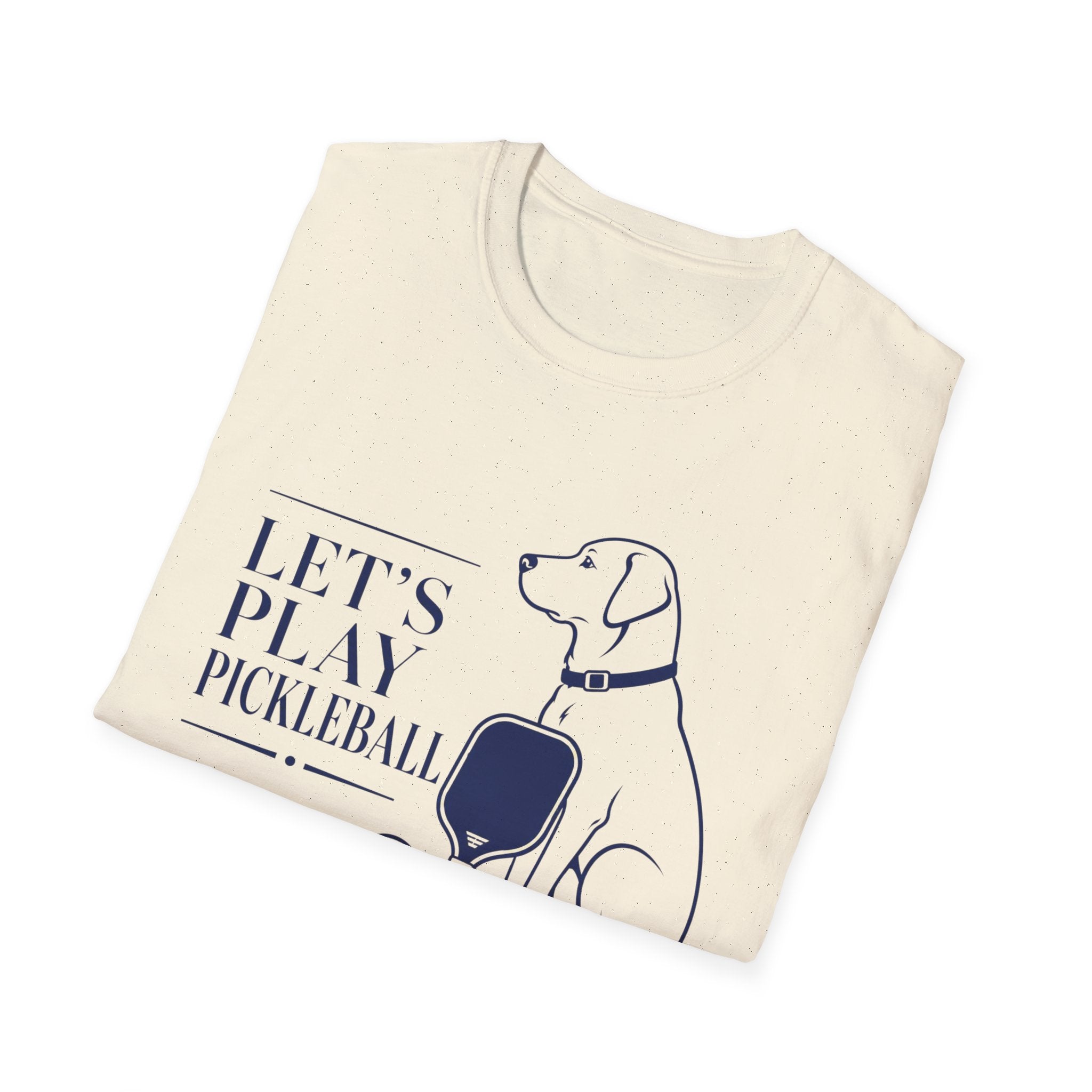 Pickleball Dog T-Shirt - "Let’s Play Pickleball"