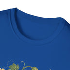 Pickleball Floral Paddle T-Shirt — Retro Garden Pickleball Design
